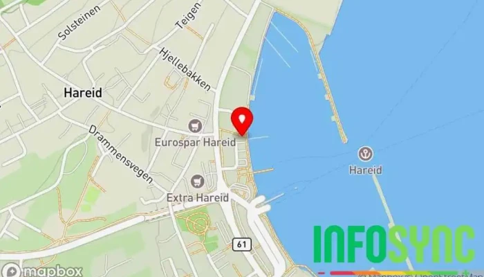 kart over Hareid Parkeringsselskap AS Charging Station Ladestasjon for elektriske biler i Hareid