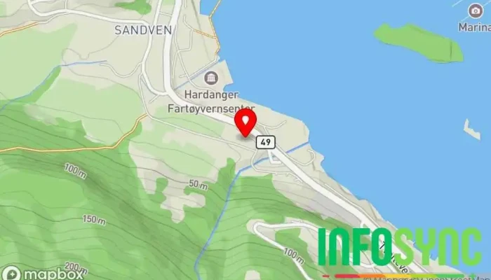 kart over Haringnett AS Energiselskap i Norheimsund