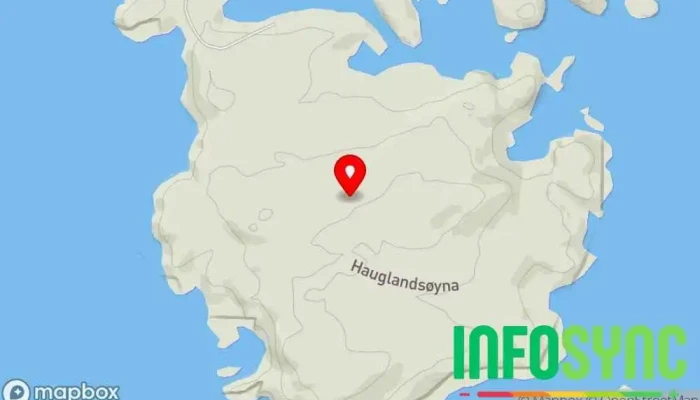 kart over Hauglandsøy Øy i Hauglandshella