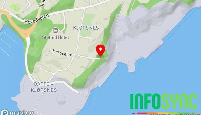 kart over Heidelberg Materials Kjøpsvik sementfabrikk Sementprodusent, Sementleverandør i Kjøpsvik