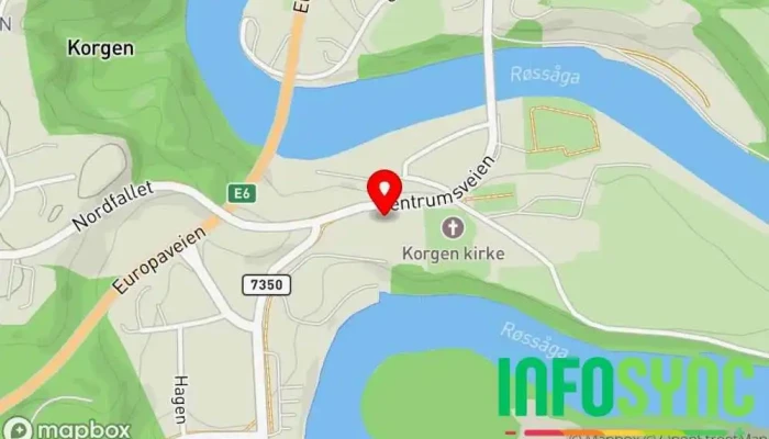 kart over Hemnes lensmannskontor Politistasjon, Politikammer i Korgen