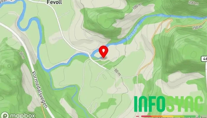 kart over Hjelmeland kraftverk Hydroelektrisk kraftverk i Hjelmeland