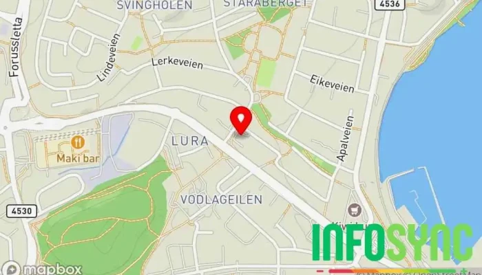 kart over Hjelseth IT-konsulent, Forretningsutviklingstjeneste, Markedsføringsbyrå, Leverandør av printerutstyr, Leverandør av telekommunikasjonsutstyr i Sandnes