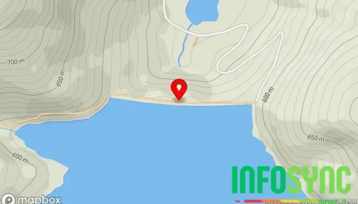 kart over Holmvassdammen Turområde i Glomfjord