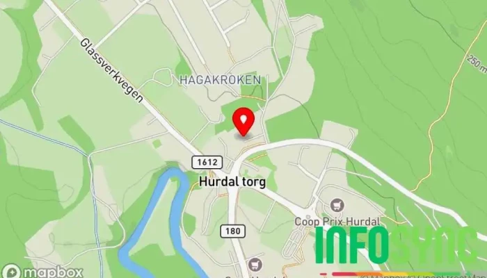 kart over Hurdal  i Hurdal