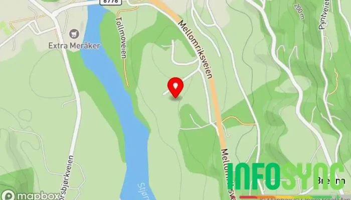 kart over Hybeltunet AS Losji i Meråker