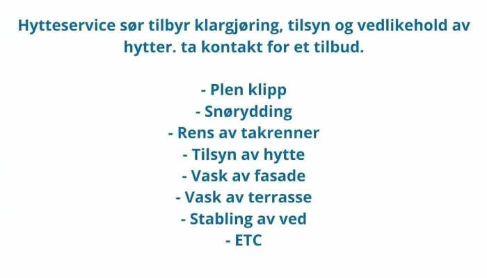 Hytteservice Sor Alle - Søgne