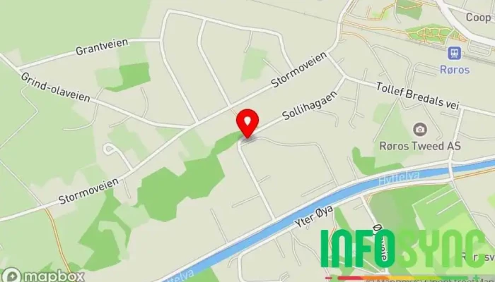 kart over Idéhus Røros AS Husbygger, Tømrer/snekker, Entreprenør, Snekker i Røros