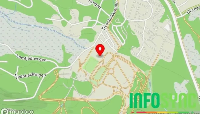 kart over Idrettens Hus Stiftelse i Beitostølen