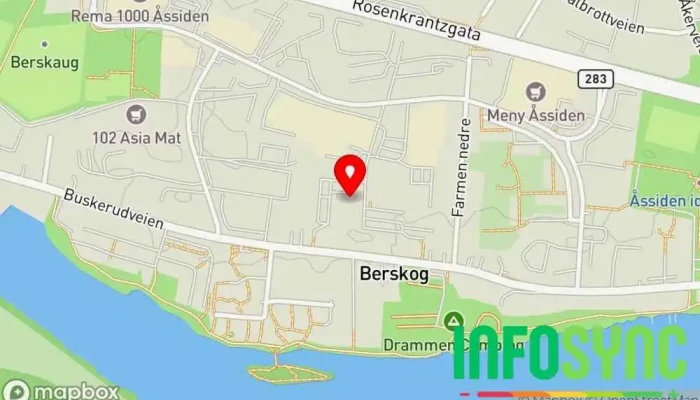 kart over IKT Axxess AS IT-konsulent, Telefonsentral i Drammen