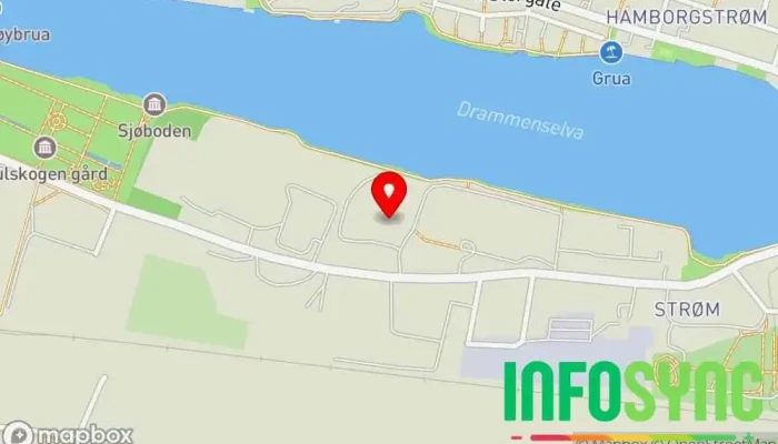 kart over Inform AS Kontorutstyr i Drammen