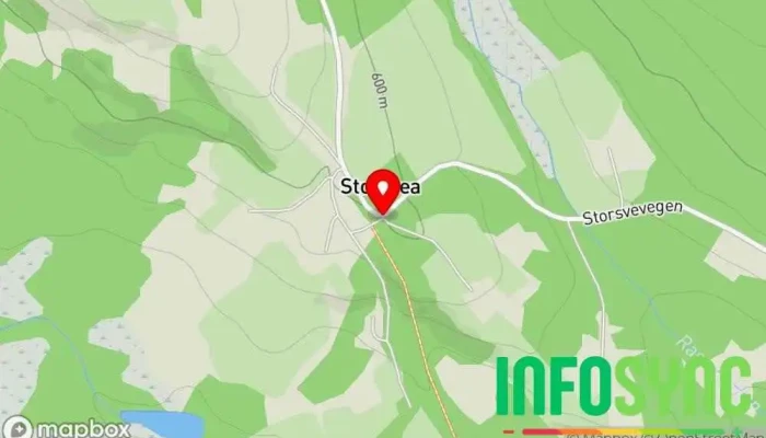 kart over Infotavle turstier Turområde i Tørberget