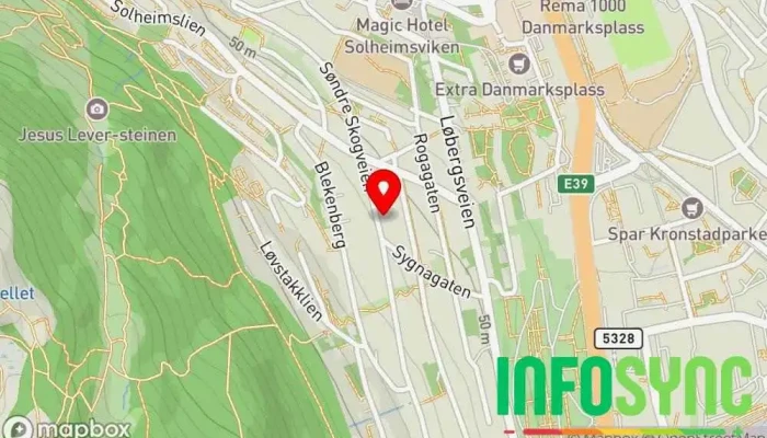 kart over Ingeniørprosjekter AS  i Bergen