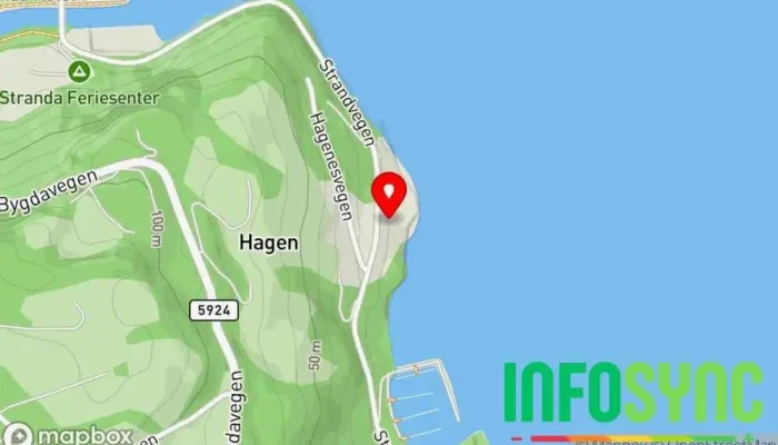 kart over Ingers Trans As Transporttjeneste, Bussutleie, Bussreiseselskap, Sjåførtjeneste, Sightseeingbyrå, Taxiselskap, Turoperatør, Minibuss- og varebilutleie i Stranda