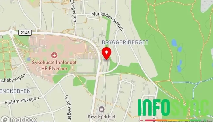 kart over Innlandet psykologtjenester Elverum Psykolog i Elverum