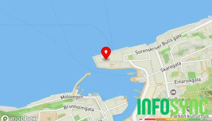 kart over Innovasjon Norge Forretningsutviklingstjeneste i Ålesund