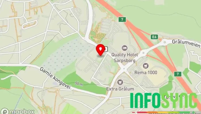 kart over Innovasjon Norge Bedriftsrådgivning i Sarpsborg
