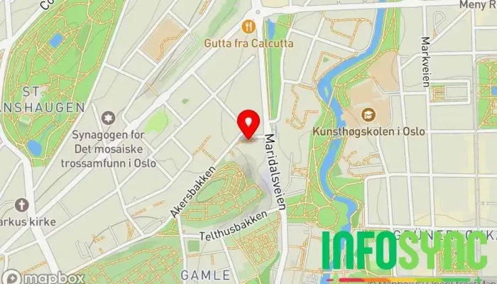 kart over Inonit AS Programvareselskap i Oslo