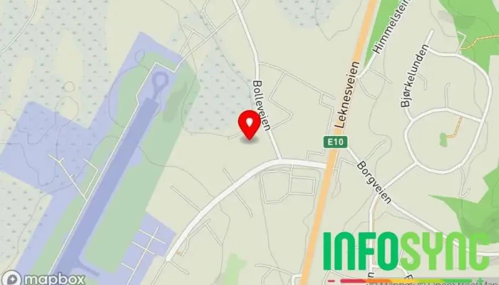 kart over Interiørsenteret  i Leknes