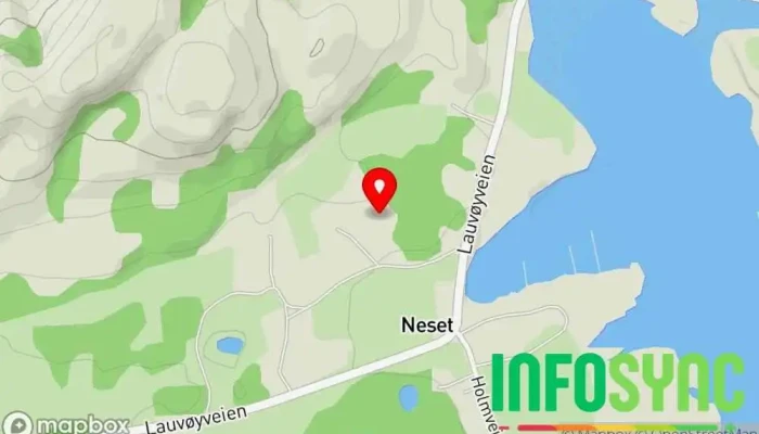kart over Isobygg Namdalen Isolasjonsentreprenør i Rørvik