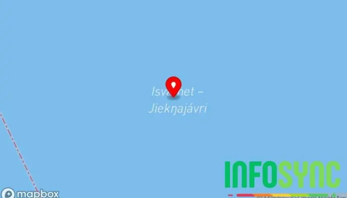 kart over Isvatnet Innsjø i Bardu