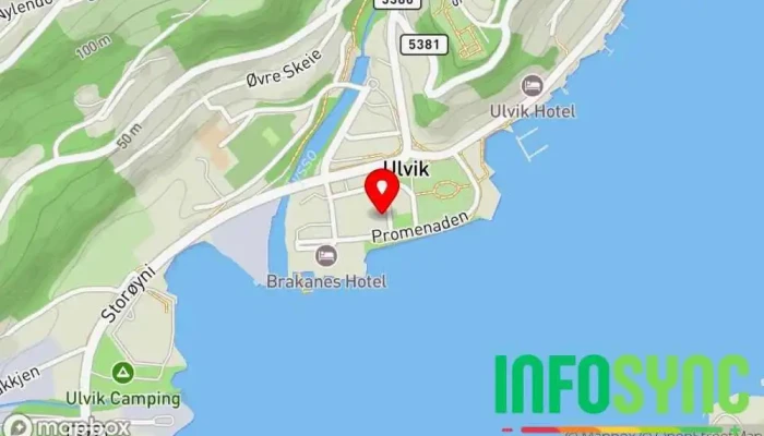 kart over IT DRIFT Netthotellselskap i Ulvik