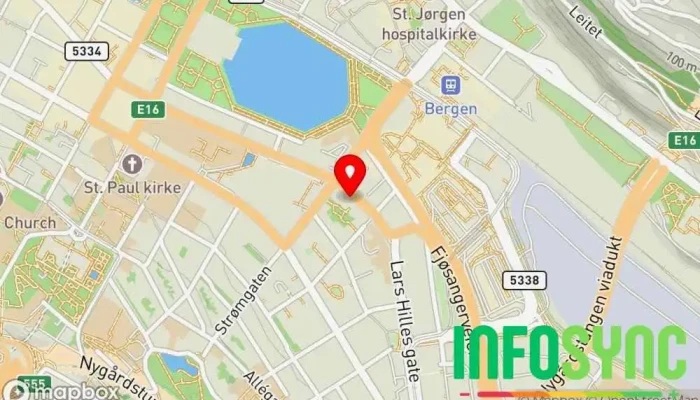 kart over IT Kurs i Excel og Office  i Bergen