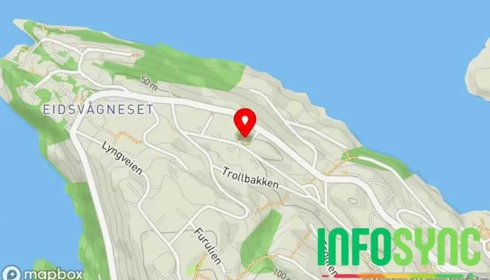 kart over itBergen.no Netthandelstjeneste, Reklamebyrå, Konsulent, Markedsføringsbyrå, Webdesigner i Bergen