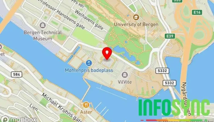 kart over iteam IT-konsulent i Bergen