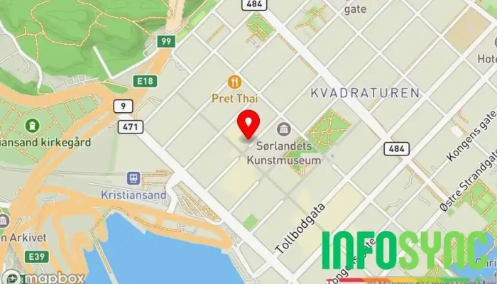 kart over ITstyring AS IT-konsulent i Kristiansand