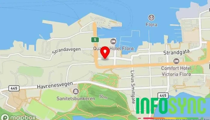 kart over iVest Consult AS Konsulent, Arkitekt, Rådgiver, Ingeniør i Florø