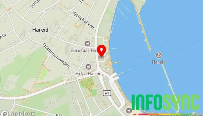 kart over Kirkedata AS Programvareselskap i Hareid
