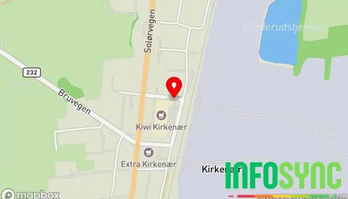 kart over Kirkenær  i Kirkenær