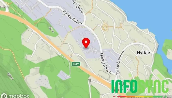 kart over KIS MARITIME AS Bedriftstjenester, Kranservice i Hylkje