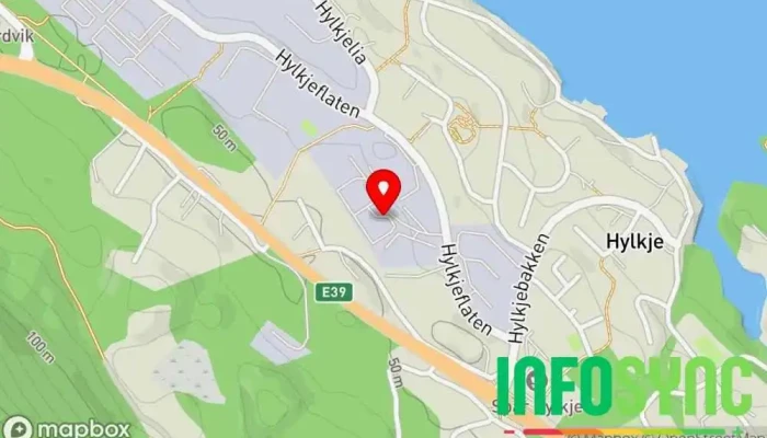 kart over Kis Vest AS Bedriftstjenester, Kranservice i Hylkje