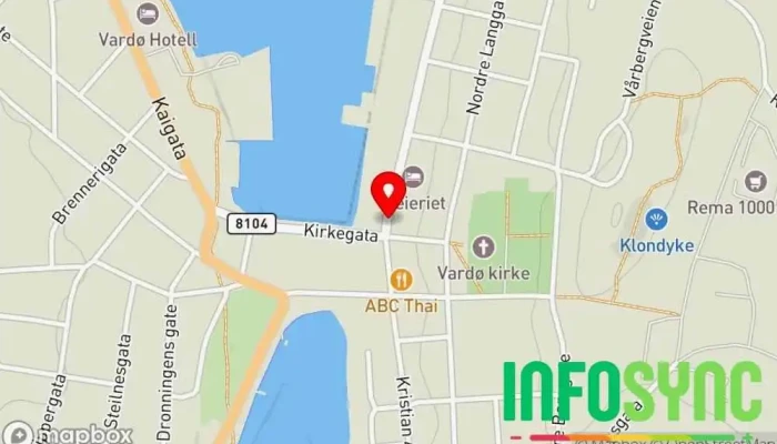 kart over Komafest AS Kunstorganisasjon i Vardø