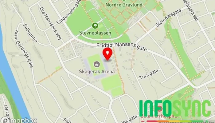kart over Kvalifiserings- og integreringsenheten (KIE) Kommunalt kontor i Skien
