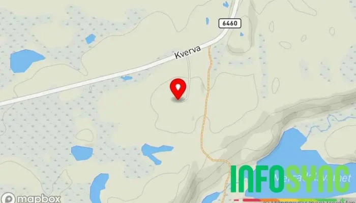 kart over Kverva Naturskjønn utsikt Utsiktspunkt i Kverva
