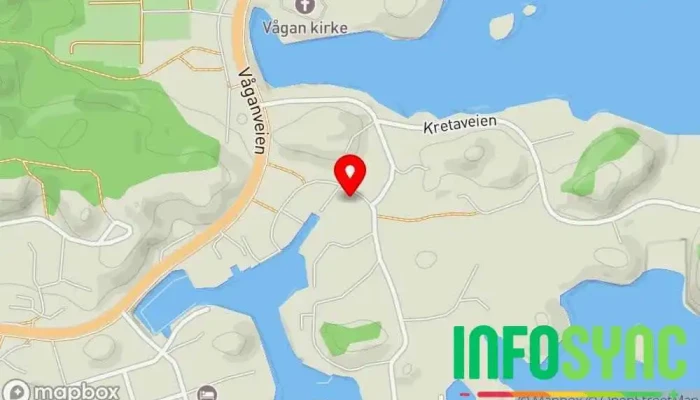 kart over Kystverket Kabelvåg Offentlig kontor i Kabelvåg