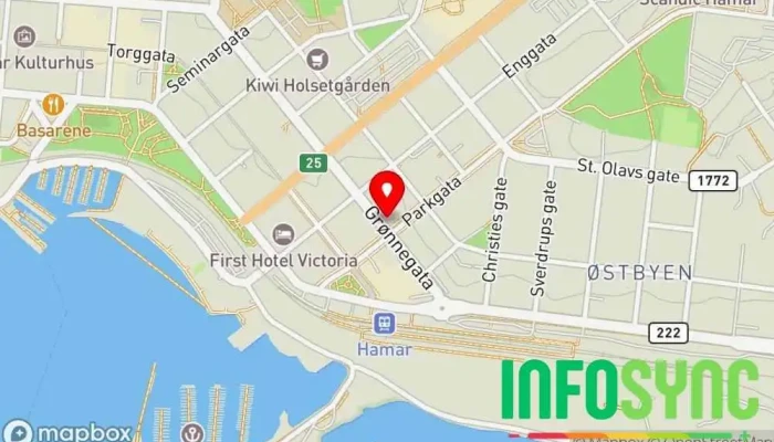 kart over Landax AS Bedriftsrådgivning i Hamar