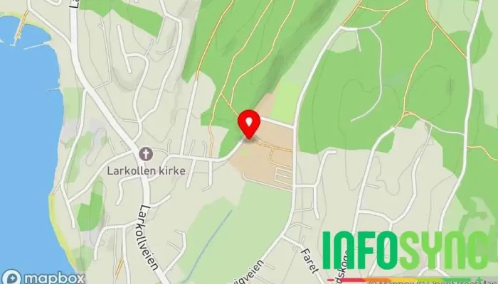 kart over Larkollen skole Skole i Larkollen