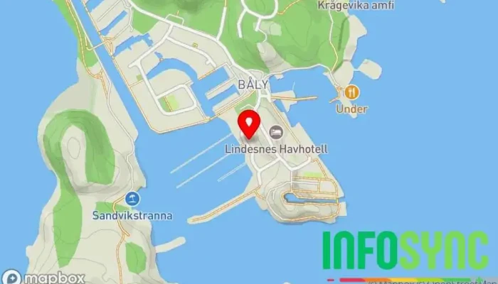 kart over Lindesnes Hytteservice AS Hytteutleie i Spangereid