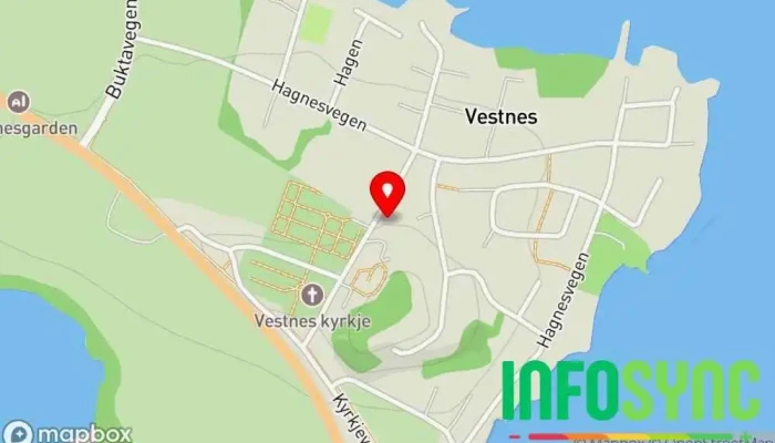 kart over LocalHost AS, avd. Vestnes IT-konsulent i Vestnes