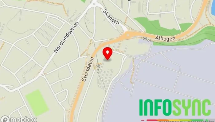 kart over LOCAT3D AS Programvareselskap i Mo i Rana