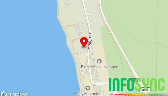 kart over Lokalmegleren & Partners Levanger Eiendomsmegler i Levanger