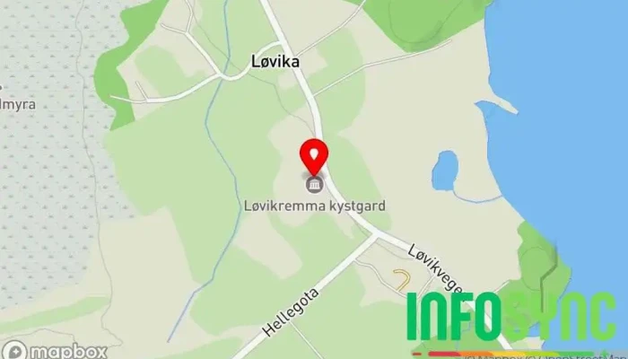 kart over Løvikremma Kystgard på Aukra | Romsdalsmuseet Museum, Kafé, Kulturarvsmuseum, Historisk museum, Utendørsmuseum i Aukra