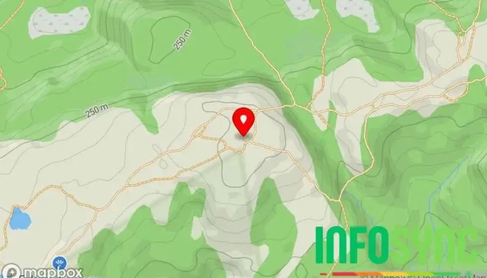 kart over Lyseskarfjellet Fjelltopp i Fana