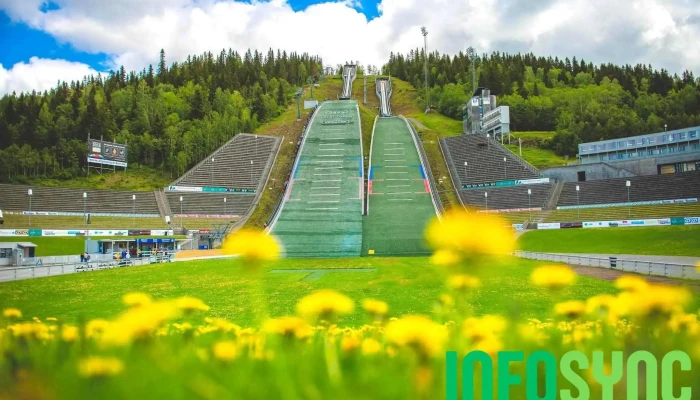Lysgardsbakkene Ski Jumping Arena   Olympiaparken Fra Eieren - Lillehammer