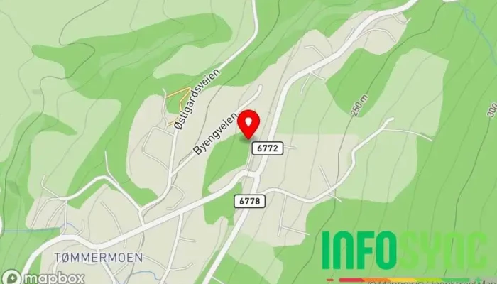 kart over Meråker stasjon Parkeringsplass i Meråker