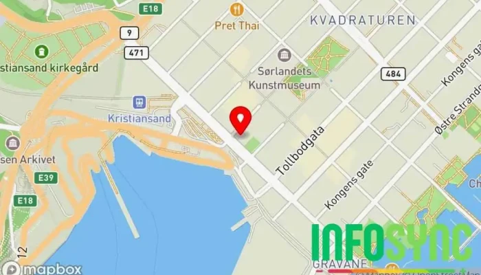 kart over Midt-Agder Friluftsråd Forening eller organisasjon i Kristiansand